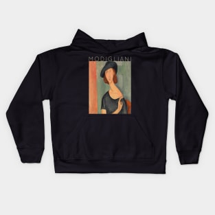 Amedeo Modigliani - Jeanne Hebuterne Au Chapeau Kids Hoodie